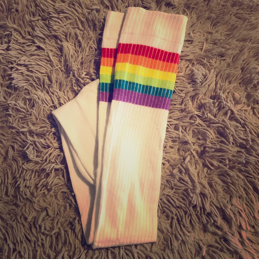 Show ur PRIDE 🌈 W/ RAINBOW THIGH HIGHS NWOT